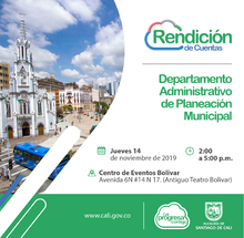 Tercera jornada de Rendici&oacute;n de Cuentas del Departamento Administrativo de Planeaci&oacute;n Municipal 2019
