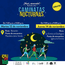 Caminata nocturna ruta Batacl&aacute;n