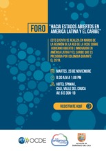 Foro "Hacia Estados Abiertos en Am&eacute;rica Latina y el Caribe"