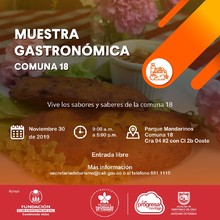 Muestra Gastron&oacute;mica comuna 18