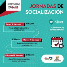 Talleres de formulaci&oacute;n, &aacute;rea: artes tradicionales y artesan&iacute;as, lunes 18 de mayo de 2020 06:30 PM
