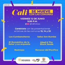 Cali se mueve con las comunas 12, 14 y 22, viernes 22 de mayo
