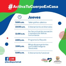 Activa tu cuerpo en casa