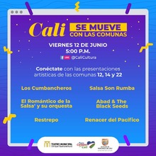 Viernes de "Cali se mueve" con las comunas. Todo el arte 12 de junio de 2020