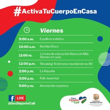 Activa tu cuerpo en casa