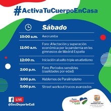 Activa tu cuerpo en casa