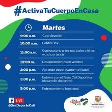 Activa tu cuerpo en casa