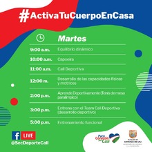 Activa tu cuerpo en casa
