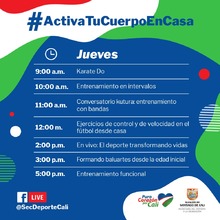 Activa tu cuerpo en casa
