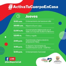 Activa tu cuerpo en casa