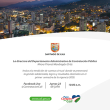 Rendici&oacute;n de cuentas del Departamento Administrativo de Contrataci&oacute;n P&uacute;blica