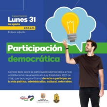 !Con&eacute;ctate a capacitaci&oacute;n sobre Ley Estatutaria 1757 de 2015 y aprende sobre tu derecho a participar!