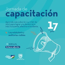 Capacitaci&oacute;n en Ley estatutaria y auditor&iacute;as visibles