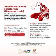 Capacitaci&oacute;n virtual. Anemia de c&eacute;lulas falciformes (Drepanocitosis)"