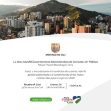 Rendici&oacute;n de cuentas del Departamento Administrativo de Contrataci&oacute;n P&uacute;blica