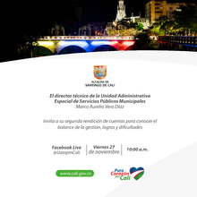 Segunda Rendici&oacute;n de cuentas Virtual de la Unidad Administrativa Especial de Servicios P&uacute;blicos Municipales 