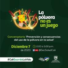 Conversatorio "Prevenci&oacute;n y consecuencias del uso de la p&oacute;lvora en la salud"