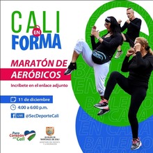 Marat&oacute;n de aer&oacute;bicos  Cali en Forma