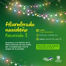 Alumbrado navide&ntilde;o  Recorrido 8