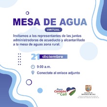 Mesa de agua virtual