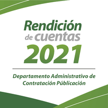 Rendici&oacute;n de cuentas del Departamento Administrativo de Contrataci&oacute;n P&uacute;blica 2021