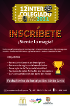 Apertura de Inscripciones Intercolegiado TAE 2021