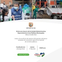 Primera rendici&oacute;n de cuentas Virtual de la Unidad Administrativa Especial de Servicios P&uacute;blicos Municipales