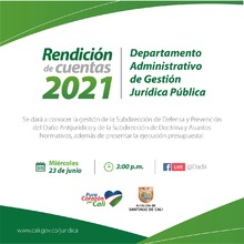 Rendici&oacute;n de Cuentas del Departamento Administrativo de Gesti&oacute;n Jur&iacute;dica Publica