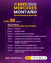Gala Inaugural del XXVII Encuentro Nacional e Internacional de Danzas Folcl&oacute;ricas Mercedes Monta&ntilde;o