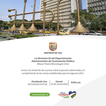 Segunda rendici&oacute;n de cuentas del Departamento Administrativo de Contrataci&oacute;n P&uacute;blica 25 de noviembre de 2021