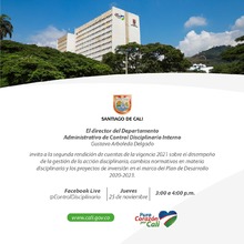Segunda rendici&oacute;n de cuentas del Departamento Administrativo de Control Disciplinario Interno