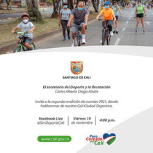 Segunda rendici&oacute;n de cuentas de la Secretar&iacute;a del Deporte y la Recreaci&oacute;n  Cali ciudad deportiva