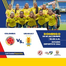 Selecci&oacute;n Colombia femenina vs la selecci&oacute;n femenina de Uruguay