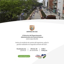 Segunda Rendici&oacute;n de Cuentas del Departamento Administrativo de Control Interno 2021