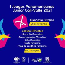 Gimnasia Art&iacute;stica Masculina y Femenina - I Juegos Panamericanos Junior Cali - Valle 2021