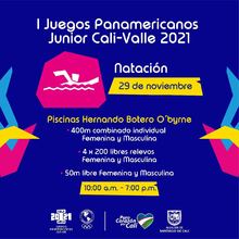 Nataci&oacute;n Masculina y Femenina - I Juegos Panamericanos Junior Cali - Valle 2021