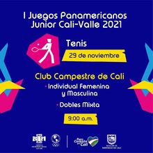 Tenis todos - I Juegos Panamericanos Junior Cali - Valle 2021
