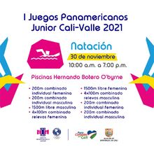 Nataci&oacute;n Finales - I Juegos Panamericanos Junior Cali - Valle 2021