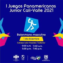 Balonmano Masculino - I Juegos Panamericanos Junior Cali - Valle 2021
