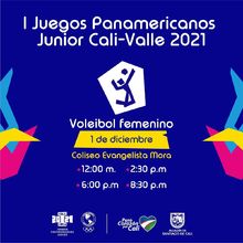 Voleibol equipos Femenina - I Juegos Panamericanos Junior Cali - Valle 2021