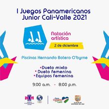 Nataci&oacute;n Art&iacute;stica - I Juegos Panamericanos Junior Cali - Valle 2021