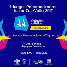 Nataci&oacute;n Art&iacute;stica - I Juegos Panamericanos Junior Cali - Valle 2021
