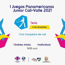 Tenis todos - I Juegos Panamericanos Junior Cali - Valle 2021