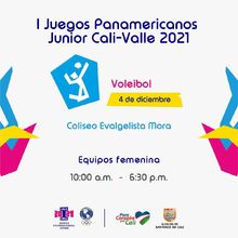 Voleibol equipos Femenina - I Juegos Panamericanos Junior Cali - Valle 2021  Horario