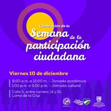 Celebraci&oacute;n de la Semana de la participaci&oacute;n ciudadana