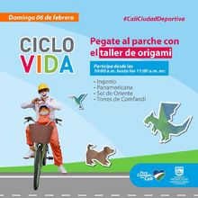 Regresa la Ciclovida - Pegate al parche con el taller de origami