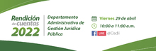 Primera Jornada de Rendici&oacute;n de Cuentas del Departamento Administrativo de Gesti&oacute;n Jur&iacute;dica Publica