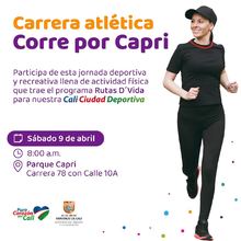 Carrera atl&eacute;tica corre por Capri