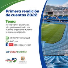 Primera rendici&oacute;n de cuentas de la Secretar&iacute;a del Deporte y la Recreaci&oacute;n