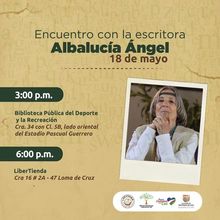 Encuentro con la escritora Albalucia &Aacute;ngel